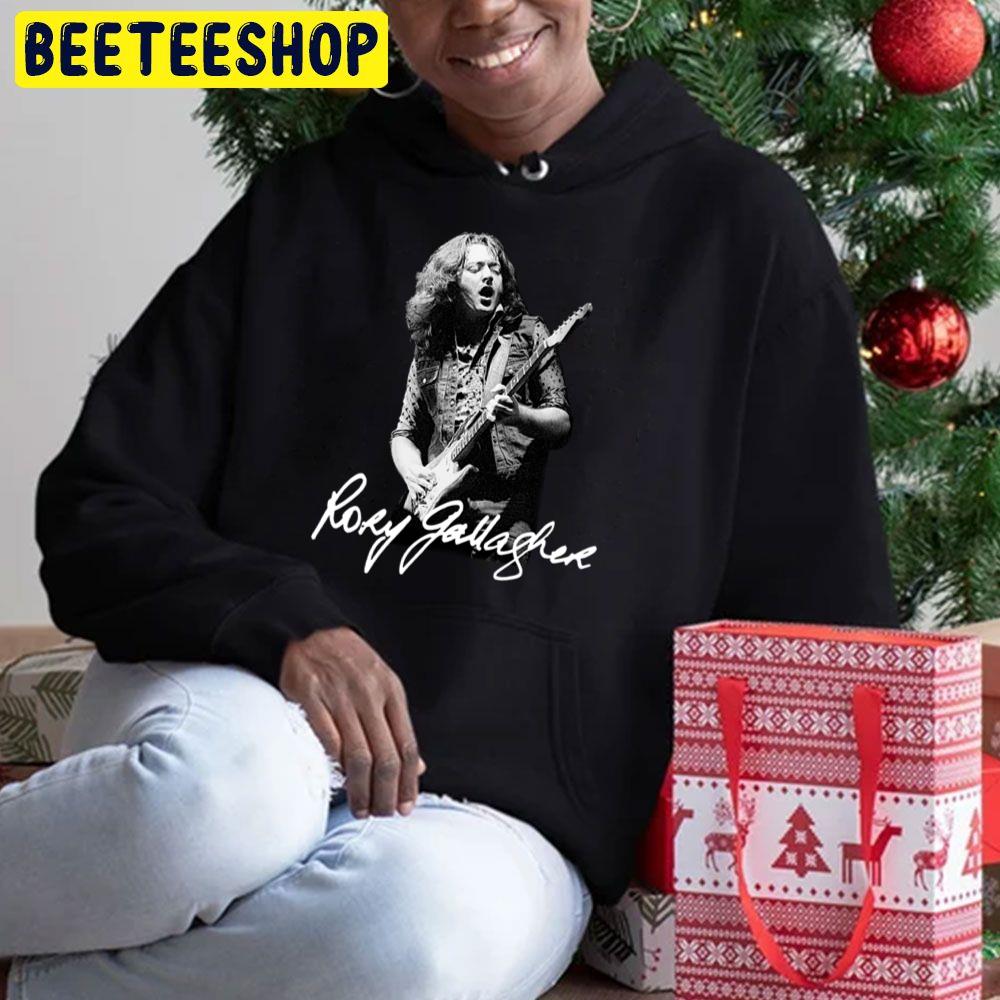 Rory Gallagher Playing Guitar Trending Unisex Hoodie Rory Gallagher Playing Guitar Trending Unisex Hoodie