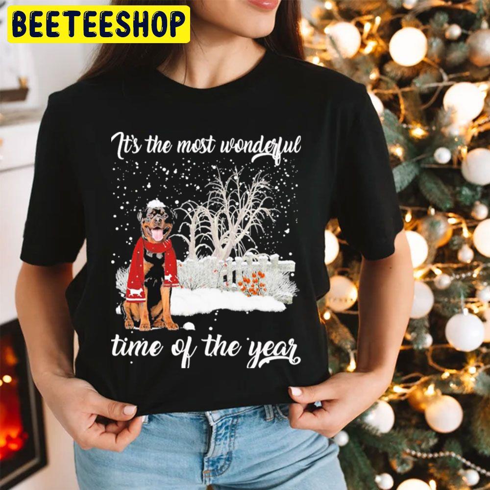 Rottweiler It's The Most Wonderful Time Of The Year Christmas Trending Unisex Hoodie Rottweiler It's The Most Wonderful Time Of The Year Christmas Trending Unisex Hoodie