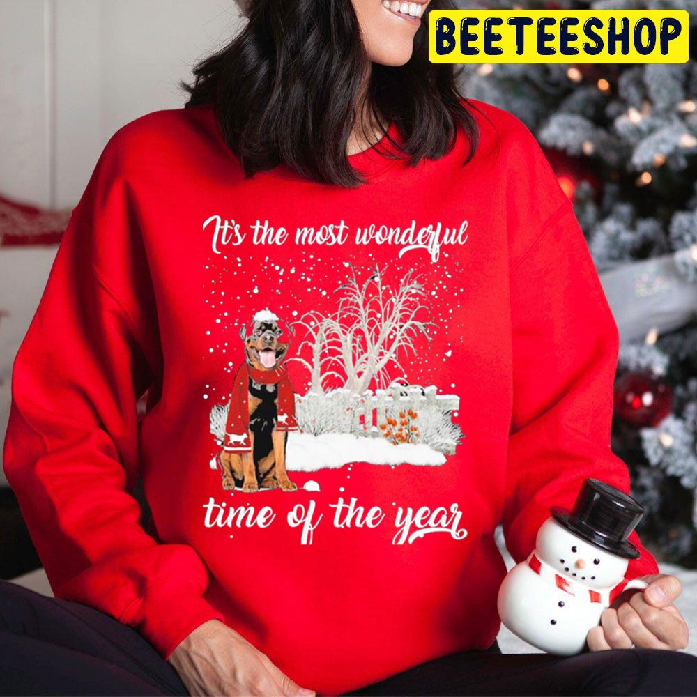 Rottweiler It's The Most Wonderful Time Of The Year Christmas Trending Unisex Hoodie Rottweiler It's The Most Wonderful Time Of The Year Christmas Trending Unisex Hoodie