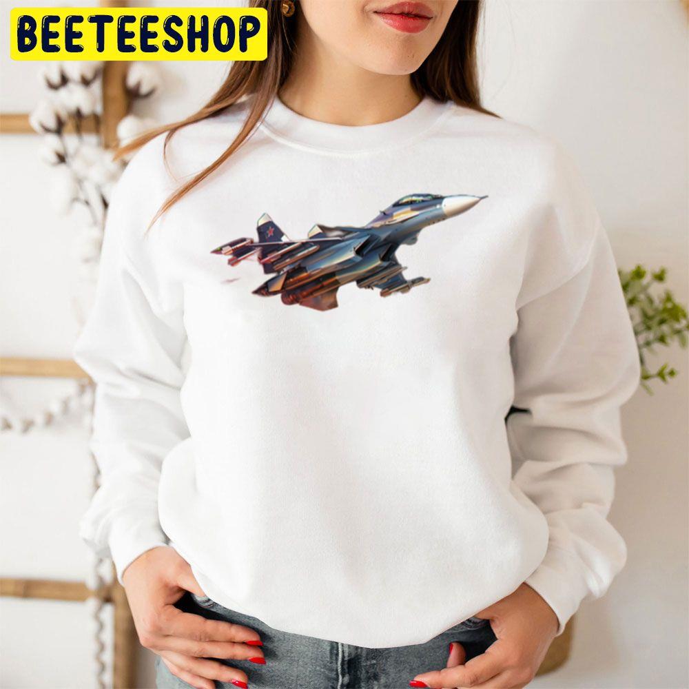 Russian Jet Fighter Su57 Trending Unisex Sweatshirt Russian Jet Fighter Su57 Trending Unisex Sweatshirt