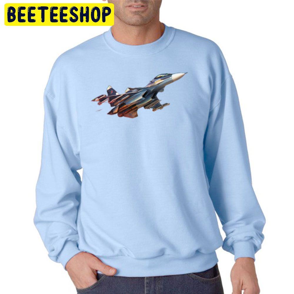 Russian Jet Fighter Su57 Trending Unisex Sweatshirt Russian Jet Fighter Su57 Trending Unisex Sweatshirt