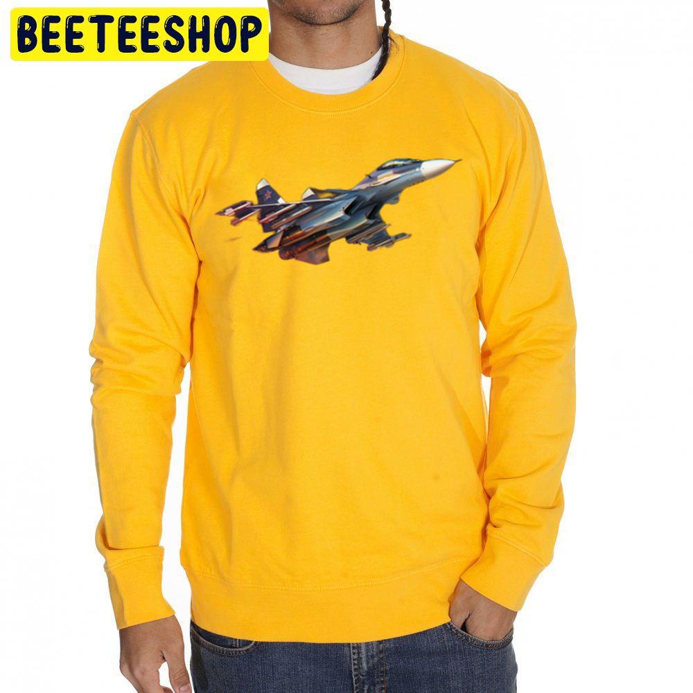 Russian Jet Fighter Su57 Trending Unisex Sweatshirt Russian Jet Fighter Su57 Trending Unisex Sweatshirt