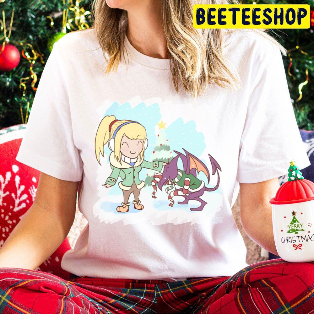 Samus And Ridley Metroid Christmas Trending Unisex Hoodie Samus And Ridley Metroid Christmas Trending Unisex Hoodie
