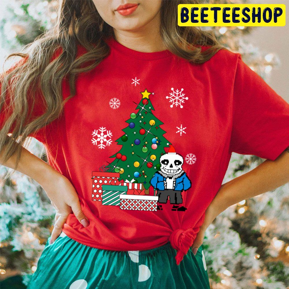 Sans Around The Christmas Tree Undertale Trending Unisex Hoodie Sans Around The Christmas Tree Undertale Trending Unisex Hoodie