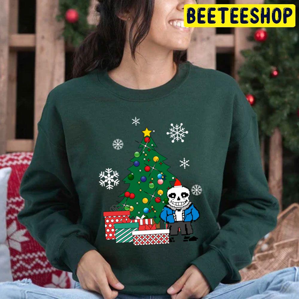 Sans Around The Christmas Tree Undertale Trending Unisex Hoodie Sans Around The Christmas Tree Undertale Trending Unisex Hoodie