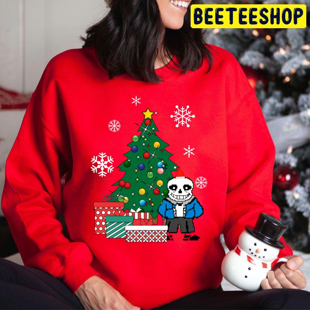 Sans Around The Christmas Tree Undertale Trending Unisex Hoodie Sans Around The Christmas Tree Undertale Trending Unisex Hoodie