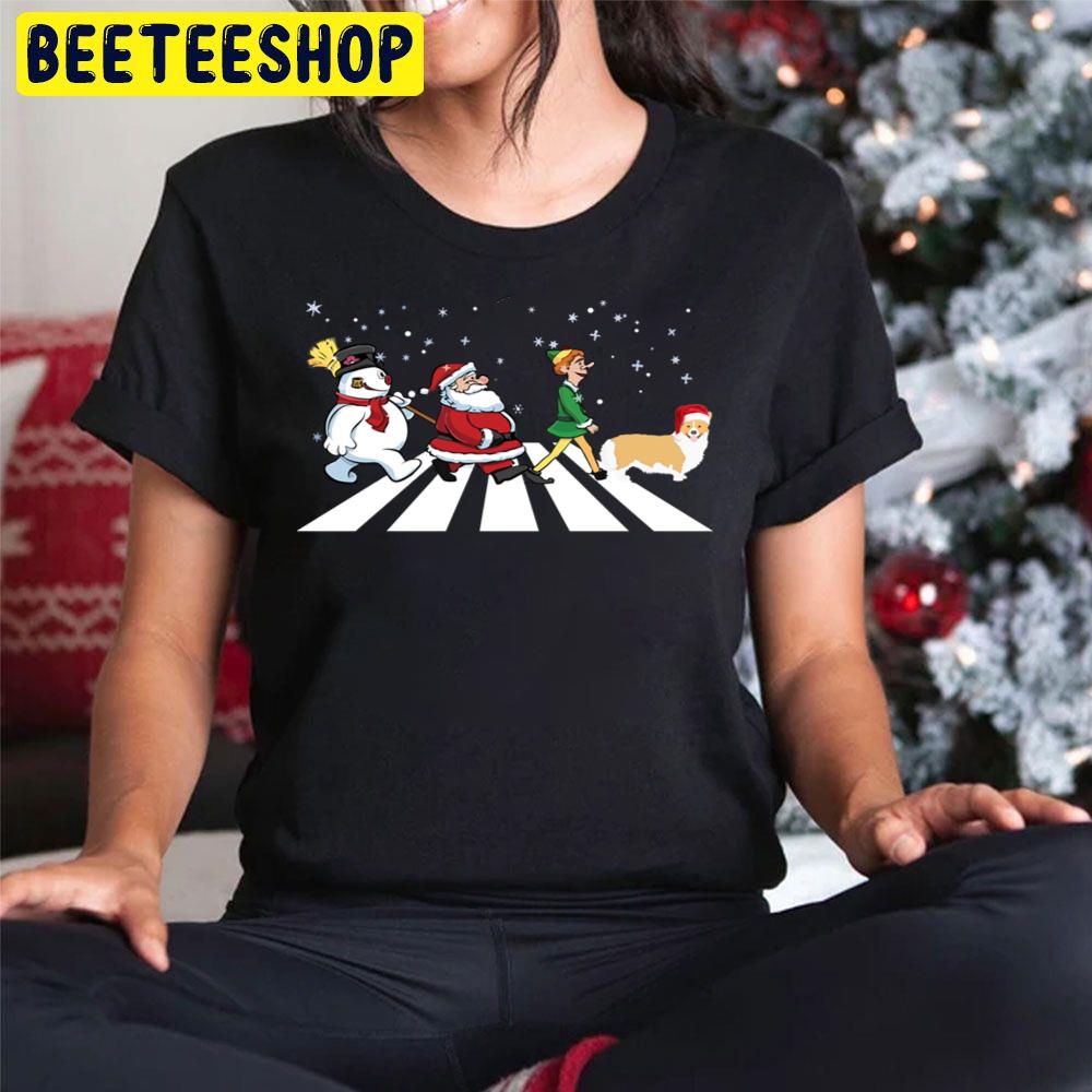 Santa And Friends With Corgi Christmas Trending Unisex Hoodie Santa And Friends With Corgi Christmas Trending Unisex Hoodie