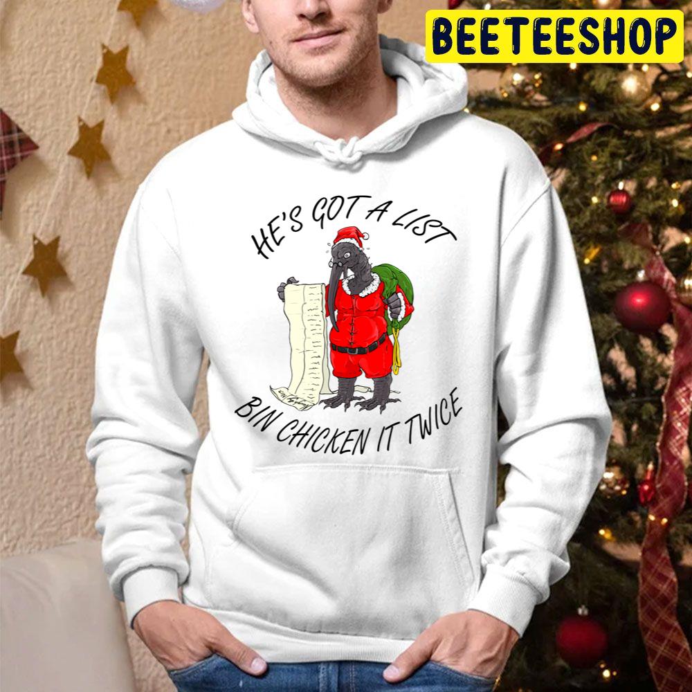 Santa Bin Chicken Christmas Trending Unisex Hoodie Santa Bin Chicken Christmas Trending Unisex Hoodie