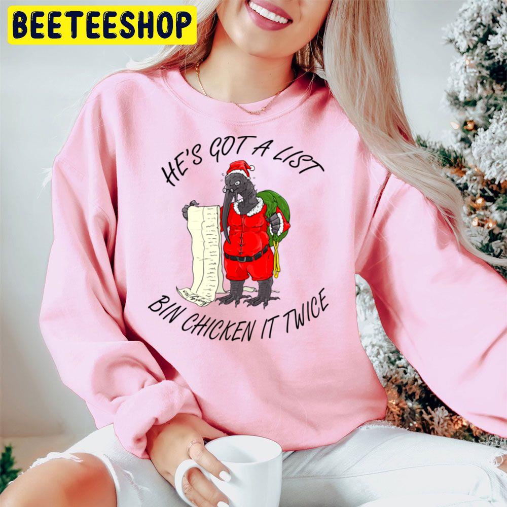 Santa Bin Chicken Christmas Trending Unisex Hoodie Santa Bin Chicken Christmas Trending Unisex Hoodie