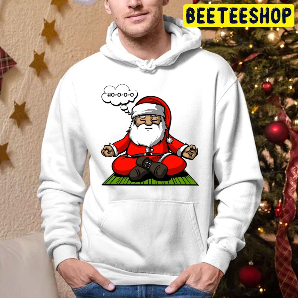 Santa Christmas Meditation Trending Unisex Hoodie Santa Christmas Meditation Trending Unisex Hoodie
