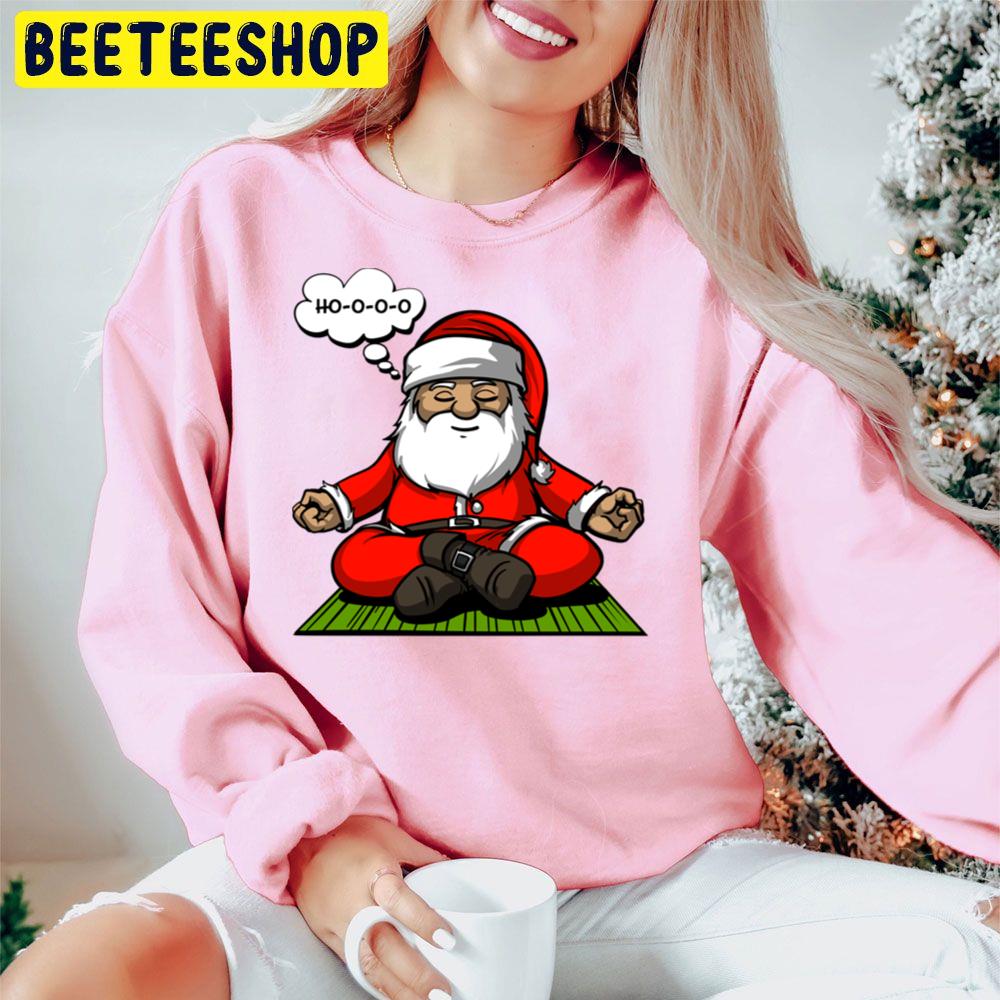 Santa Christmas Meditation Trending Unisex Hoodie Santa Christmas Meditation Trending Unisex Hoodie