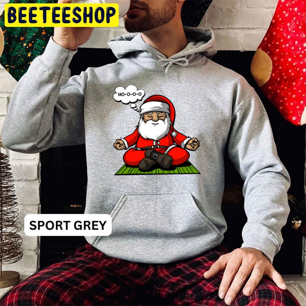 Santa Christmas Meditation Trending Unisex Hoodie Santa Christmas Meditation Trending Unisex Hoodie