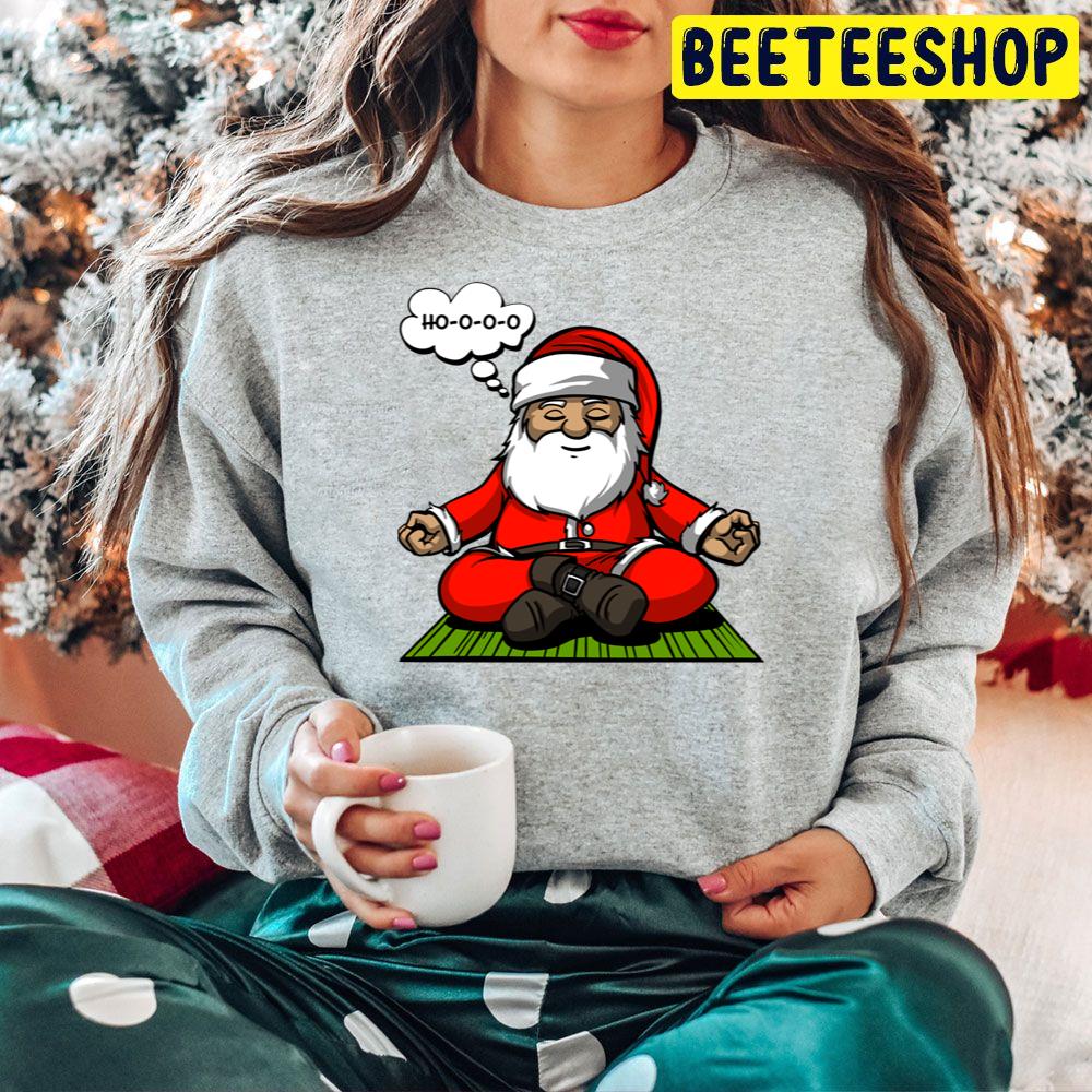 Santa Christmas Meditation Trending Unisex Hoodie Santa Christmas Meditation Trending Unisex Hoodie