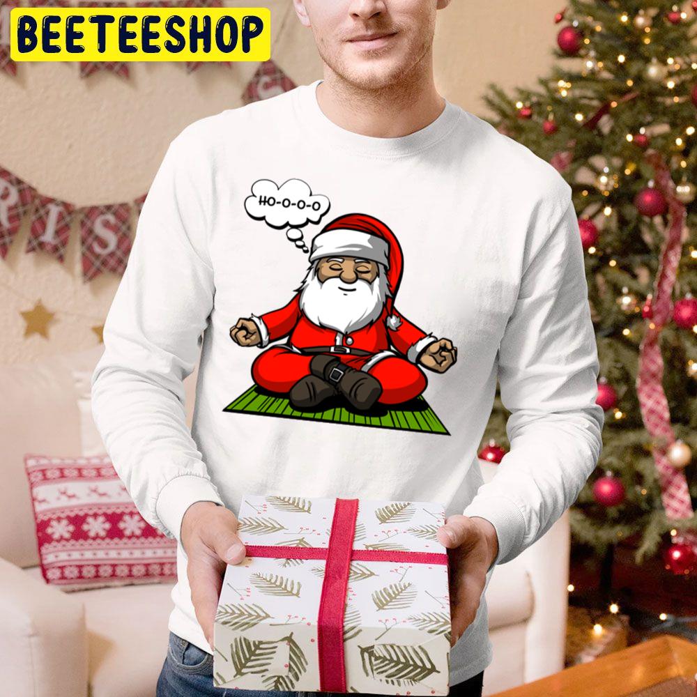 Santa Christmas Meditation Trending Unisex Hoodie Santa Christmas Meditation Trending Unisex Hoodie