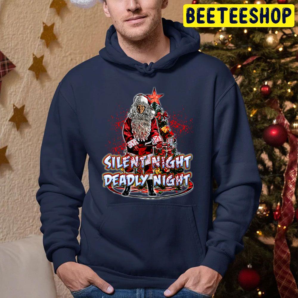 Santa Christmas Silent Night, Deadly Night Trending Unisex Hoodie Santa Christmas Silent Night, Deadly Night Trending Unisex Hoodie