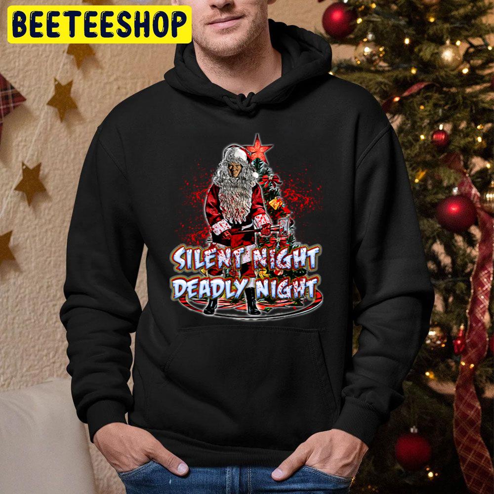 Santa Christmas Silent Night, Deadly Night Trending Unisex Hoodie Santa Christmas Silent Night, Deadly Night Trending Unisex Hoodie
