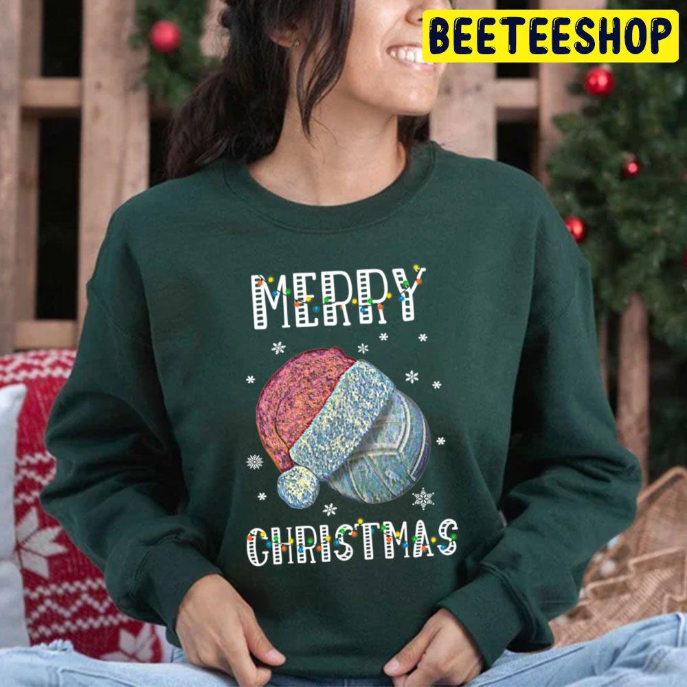 Santa Volleyball Merry Christmas Trending Unisex Hoodie Santa Volleyball Merry Christmas Trending Unisex Hoodie