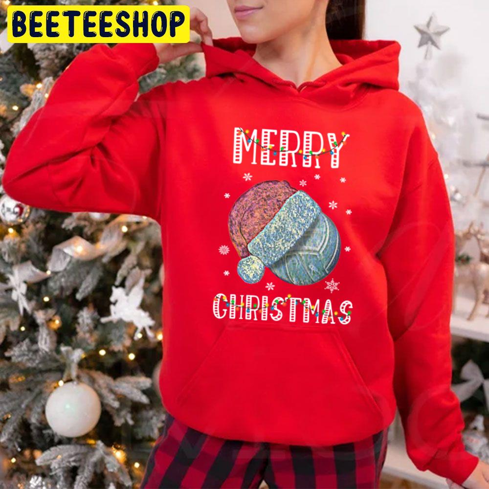 Santa Volleyball Merry Christmas Trending Unisex Hoodie Santa Volleyball Merry Christmas Trending Unisex Hoodie