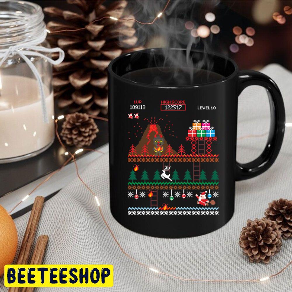 Santa Vs Krampus Merry 8 Bit Christmas Trending Unisex Hoodie Santa Vs Krampus Merry 8 Bit Christmas Trending Unisex Hoodie
