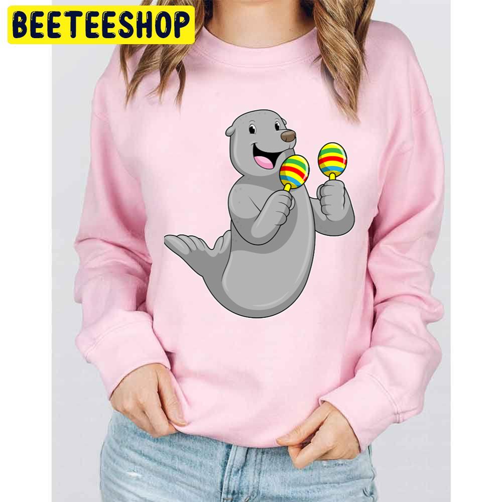 Seal As Musician With Maracas Trending Unisex Sweatshirt Seal As Musician With Maracas Trending Unisex Sweatshirt