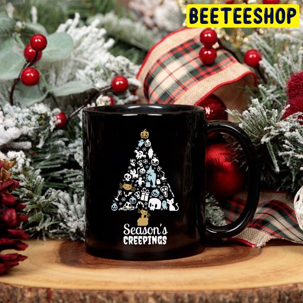 Season's Creepings Fun Spooky Christmas Trending Unisex Hoodie Season's Creepings Fun Spooky Christmas Trending Unisex Hoodie
