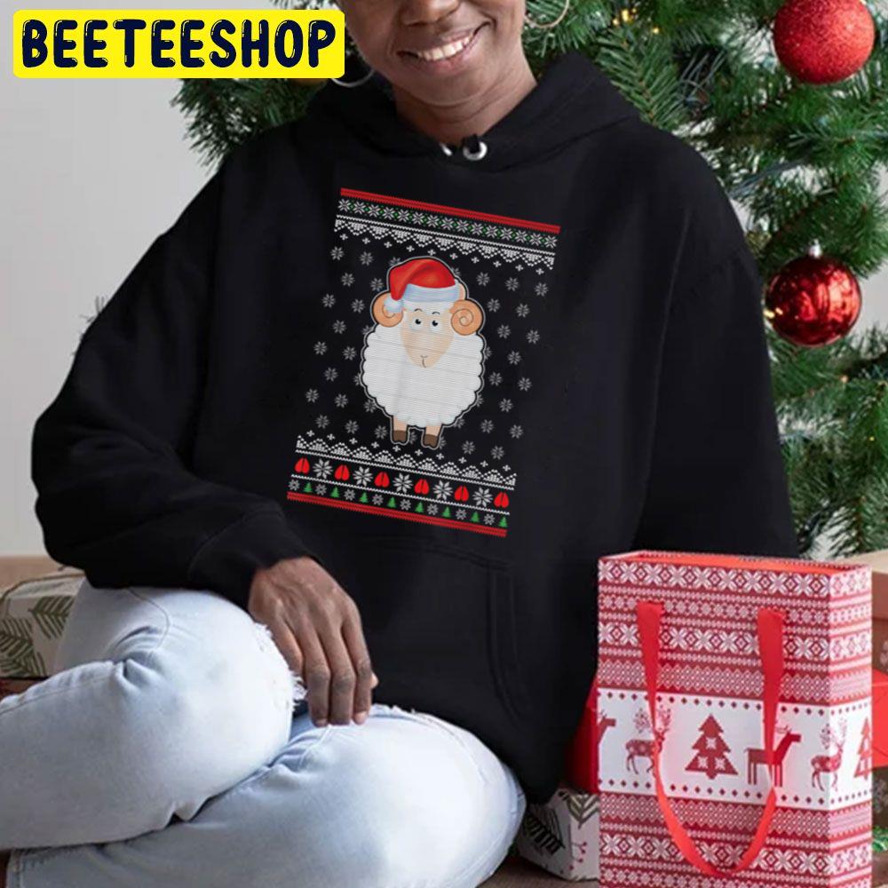 Sheep Knit Pattern Christmas Trending Unisex Hoodie Sheep Knit Pattern Christmas Trending Unisex Hoodie