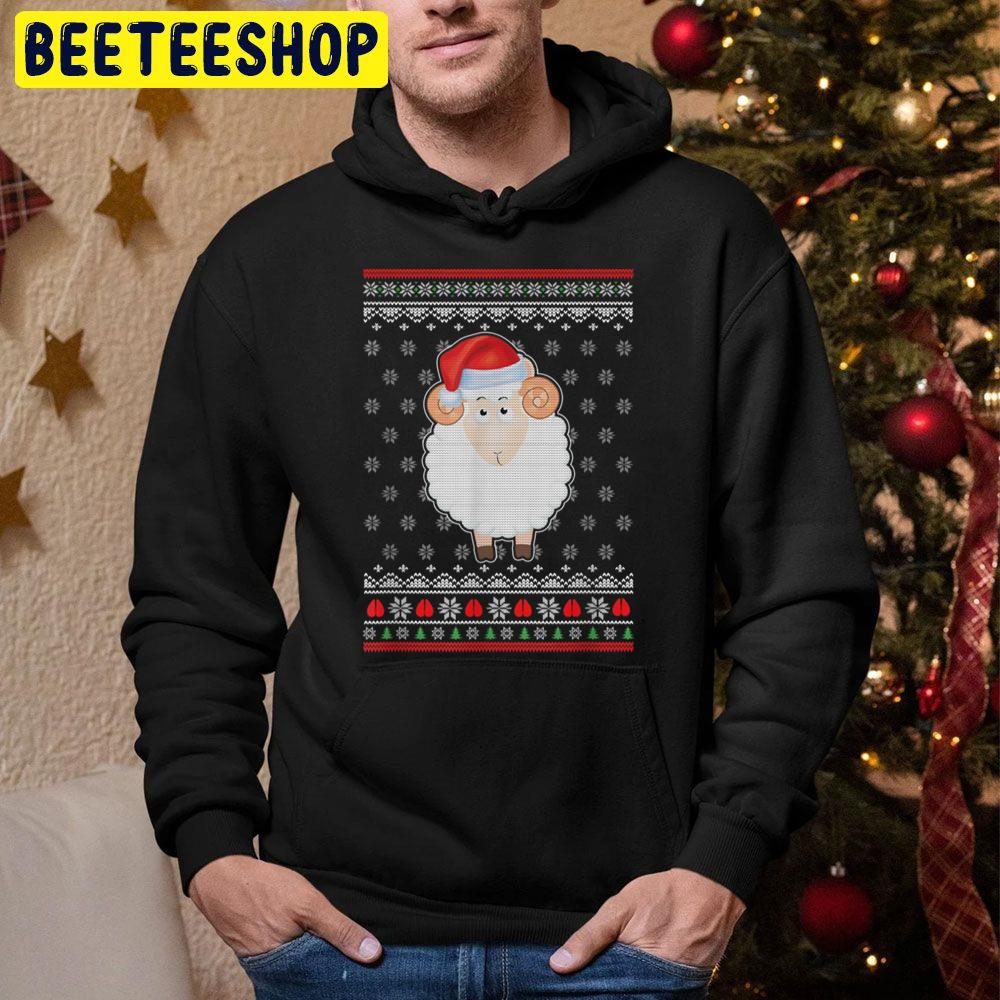 Sheep Knit Pattern Christmas Trending Unisex Hoodie Sheep Knit Pattern Christmas Trending Unisex Hoodie