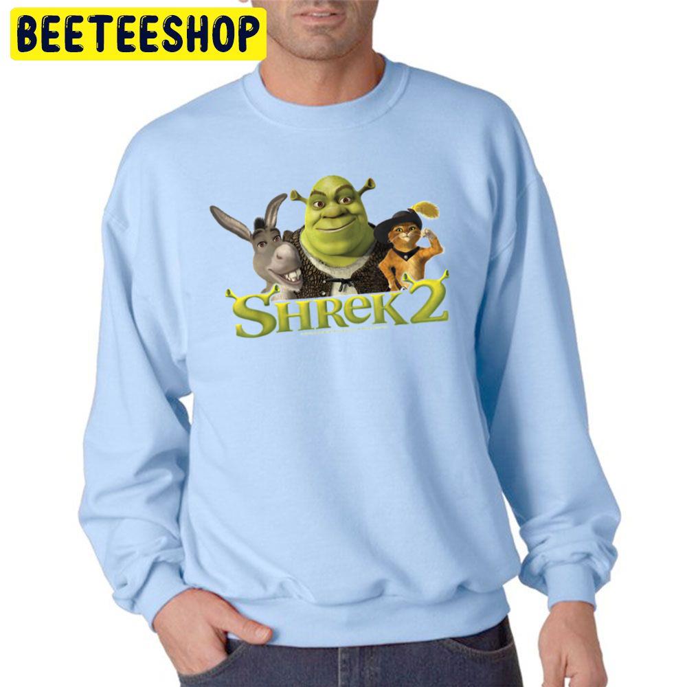 Shrek 2 Donkey And Puss In Boots Best Friends Trending Unisex Sweatshirt Shrek 2 Donkey And Puss In Boots Best Friends Trending Unisex Sweatshirt
