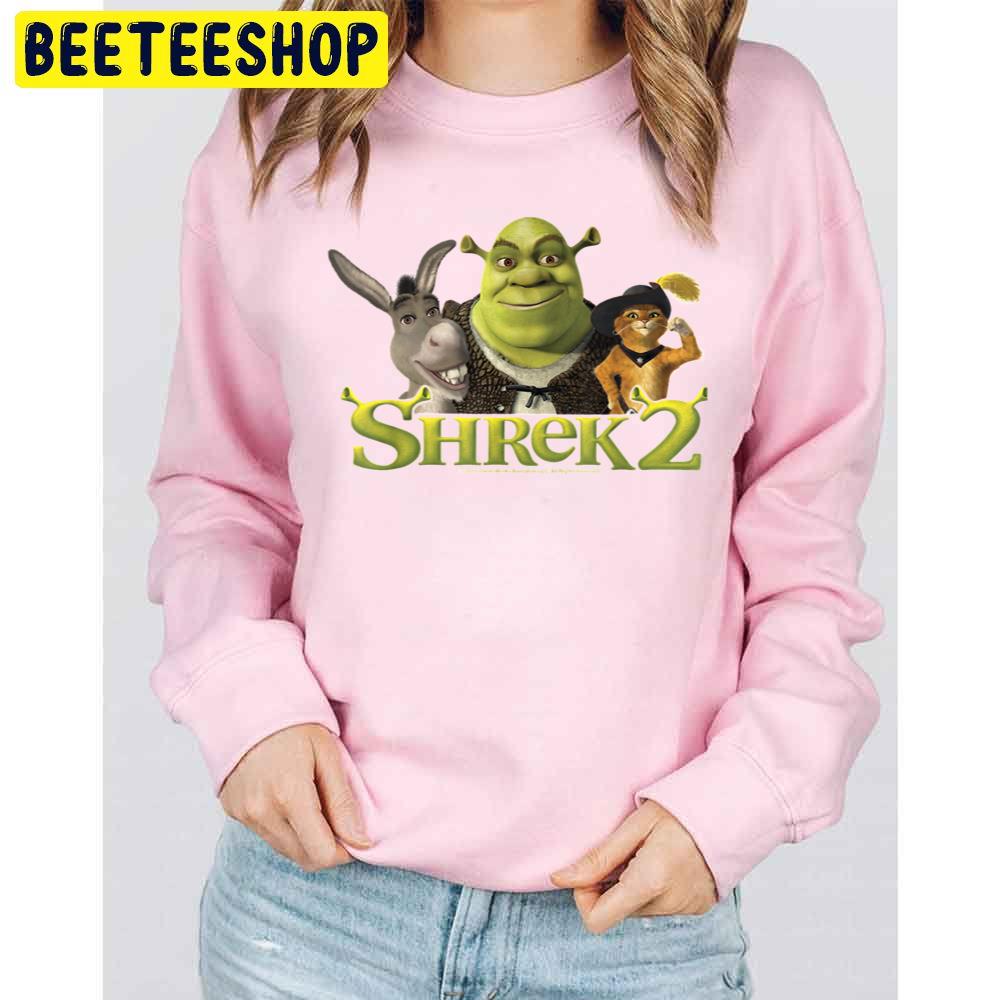 Shrek 2 Donkey And Puss In Boots Best Friends Trending Unisex Sweatshirt Shrek 2 Donkey And Puss In Boots Best Friends Trending Unisex Sweatshirt