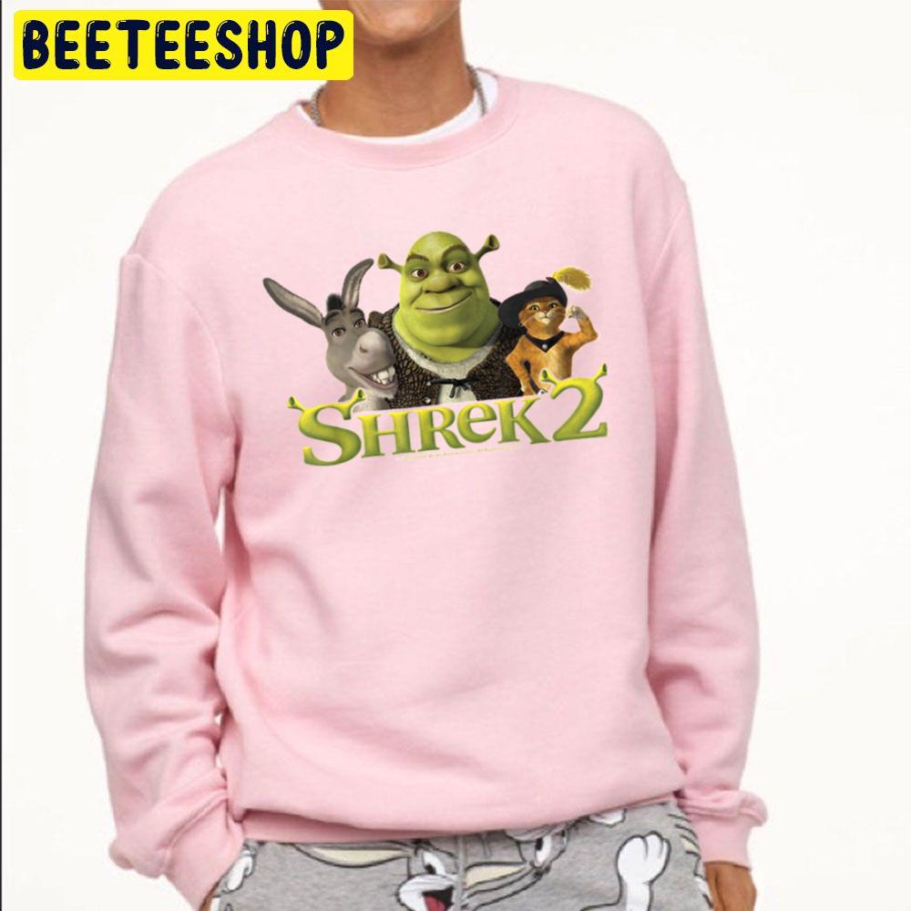 Shrek 2 Donkey And Puss In Boots Best Friends Trending Unisex Sweatshirt Shrek 2 Donkey And Puss In Boots Best Friends Trending Unisex Sweatshirt
