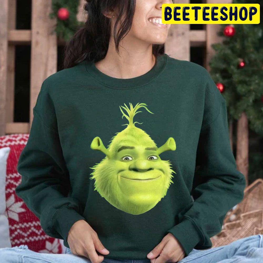 Shrek Grinch Face Meme Trending Unisex Hoodie Shrek Grinch Face Meme Trending Unisex Hoodie