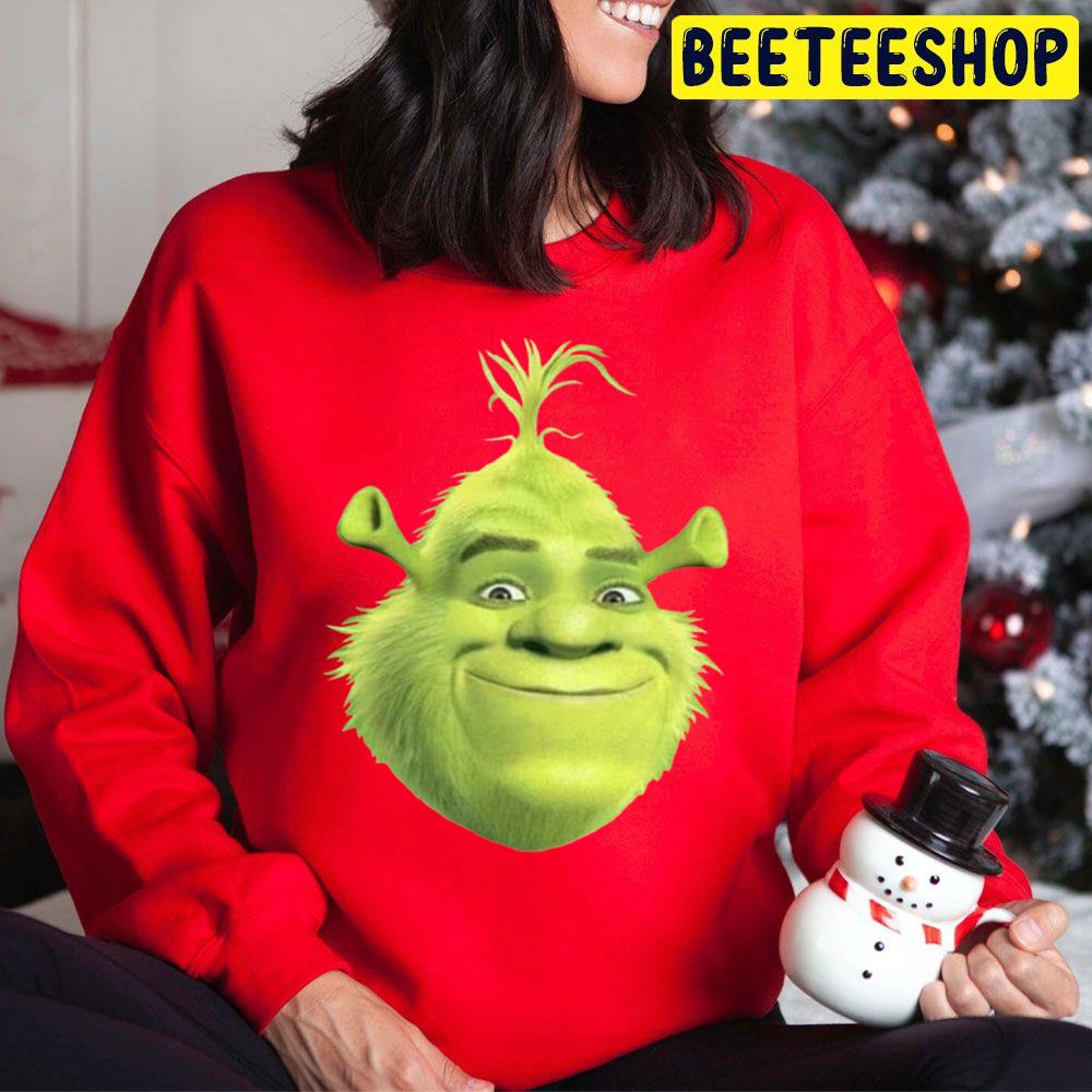 Shrek Grinch Face Meme Trending Unisex Hoodie Shrek Grinch Face Meme Trending Unisex Hoodie