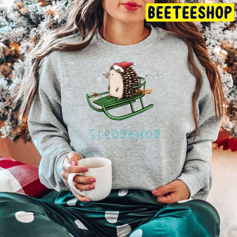 Sledgehog Christmas Trending Unisex Hoodie Sledgehog Christmas Trending Unisex Hoodie