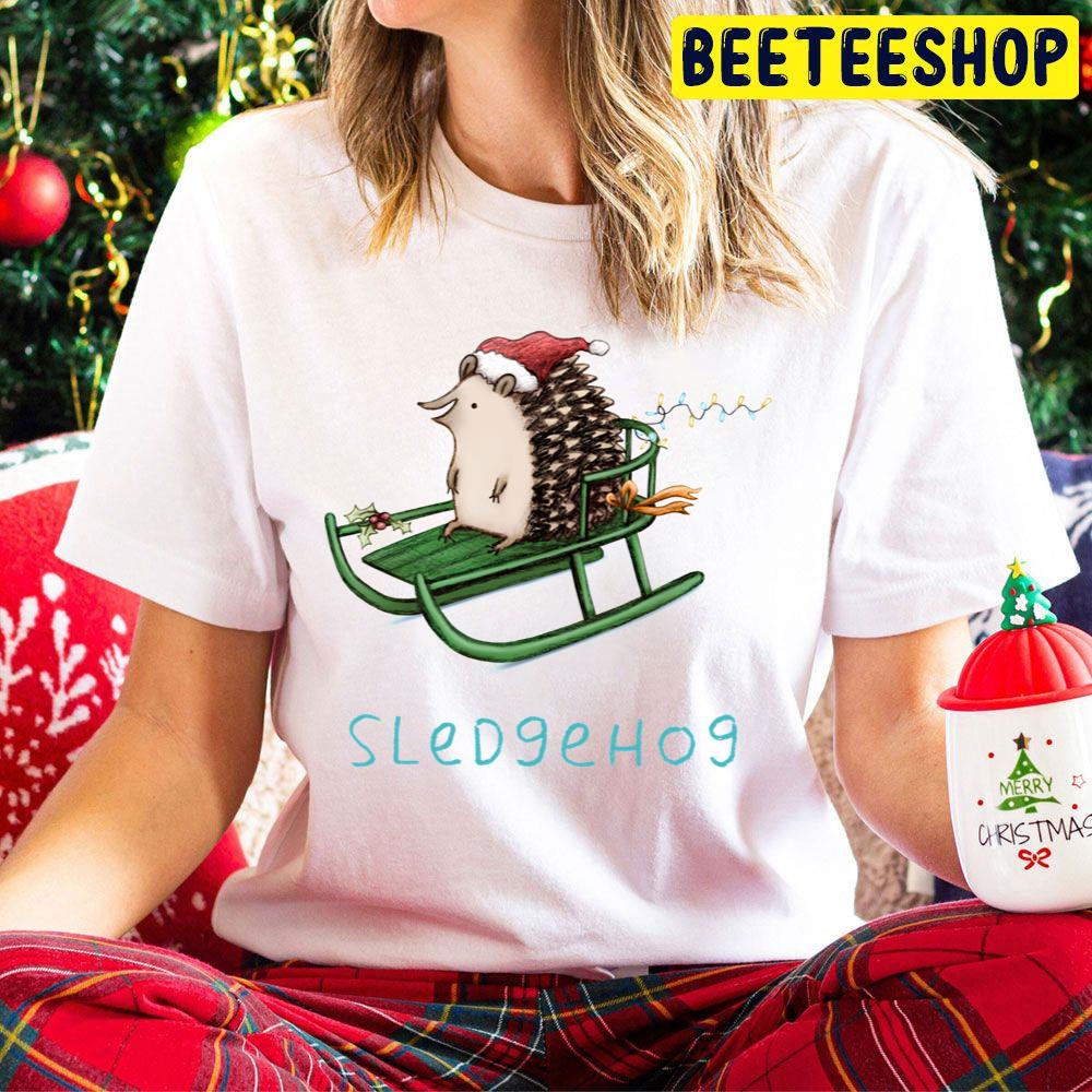 Sledgehog Christmas Trending Unisex Hoodie Sledgehog Christmas Trending Unisex Hoodie