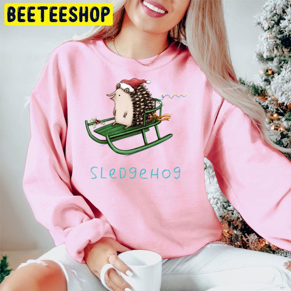 Sledgehog Christmas Trending Unisex Hoodie Sledgehog Christmas Trending Unisex Hoodie