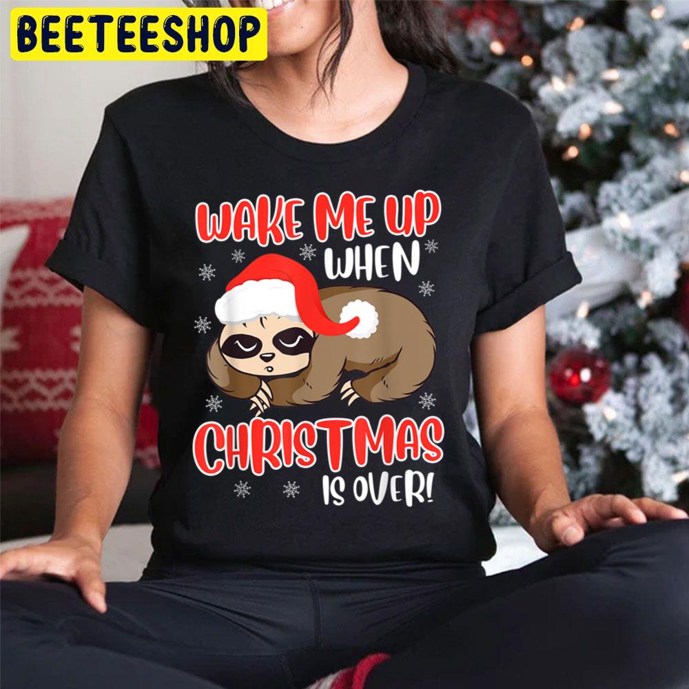 Sloth Wake Me Up When Christmas Is Over Anti Christmas Trending Unisex Hoodie Sloth Wake Me Up When Christmas Is Over Anti Christmas Trending Unisex Hoodie