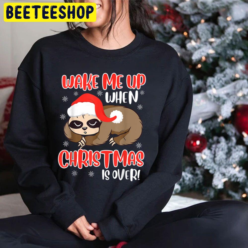 Sloth Wake Me Up When Christmas Is Over Anti Christmas Trending Unisex Hoodie Sloth Wake Me Up When Christmas Is Over Anti Christmas Trending Unisex Hoodie
