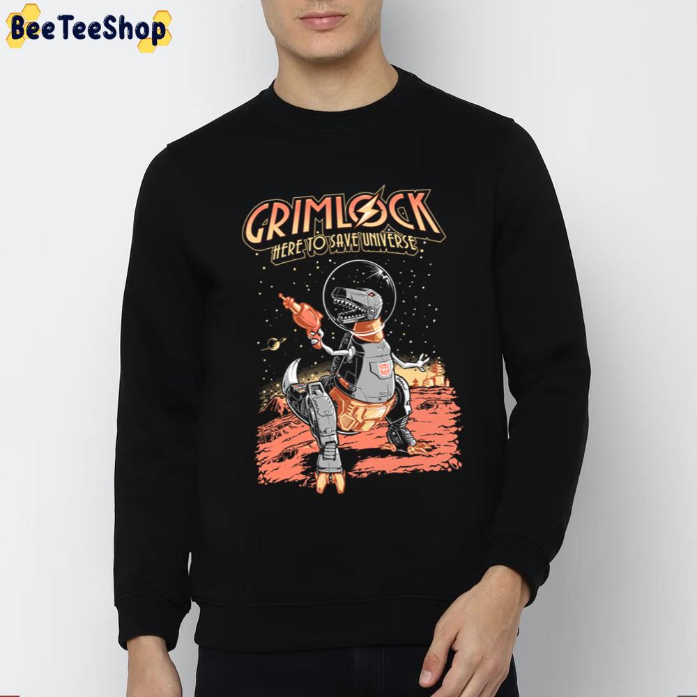 Space Pulp Robot Dinosaur Hero Grimlock Here To Save Universe Trending Unisex Sweatshirt Space Pulp Robot Dinosaur Hero Grimlock Here To Save Universe Trending Unisex Sweatshirt