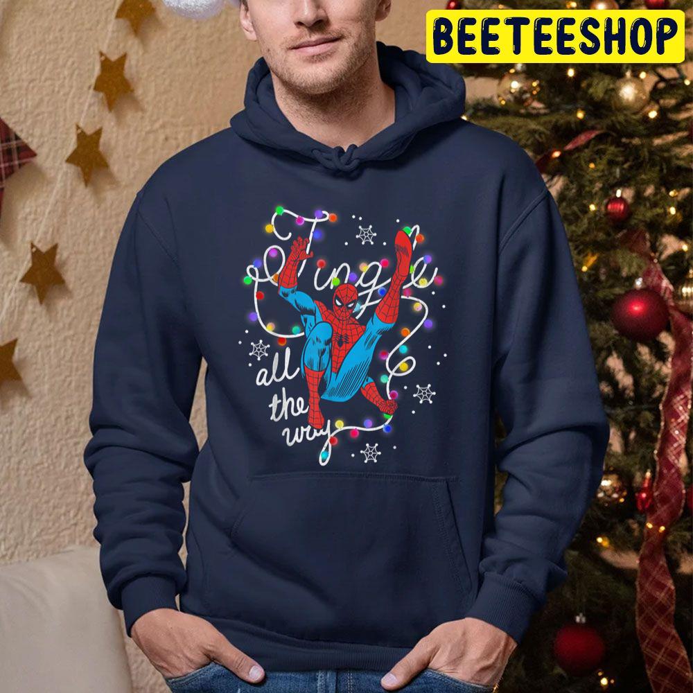Spider Man Jingle All The Way Christmas Trending Unisex Hoodie Spider Man Jingle All The Way Christmas Trending Unisex Hoodie