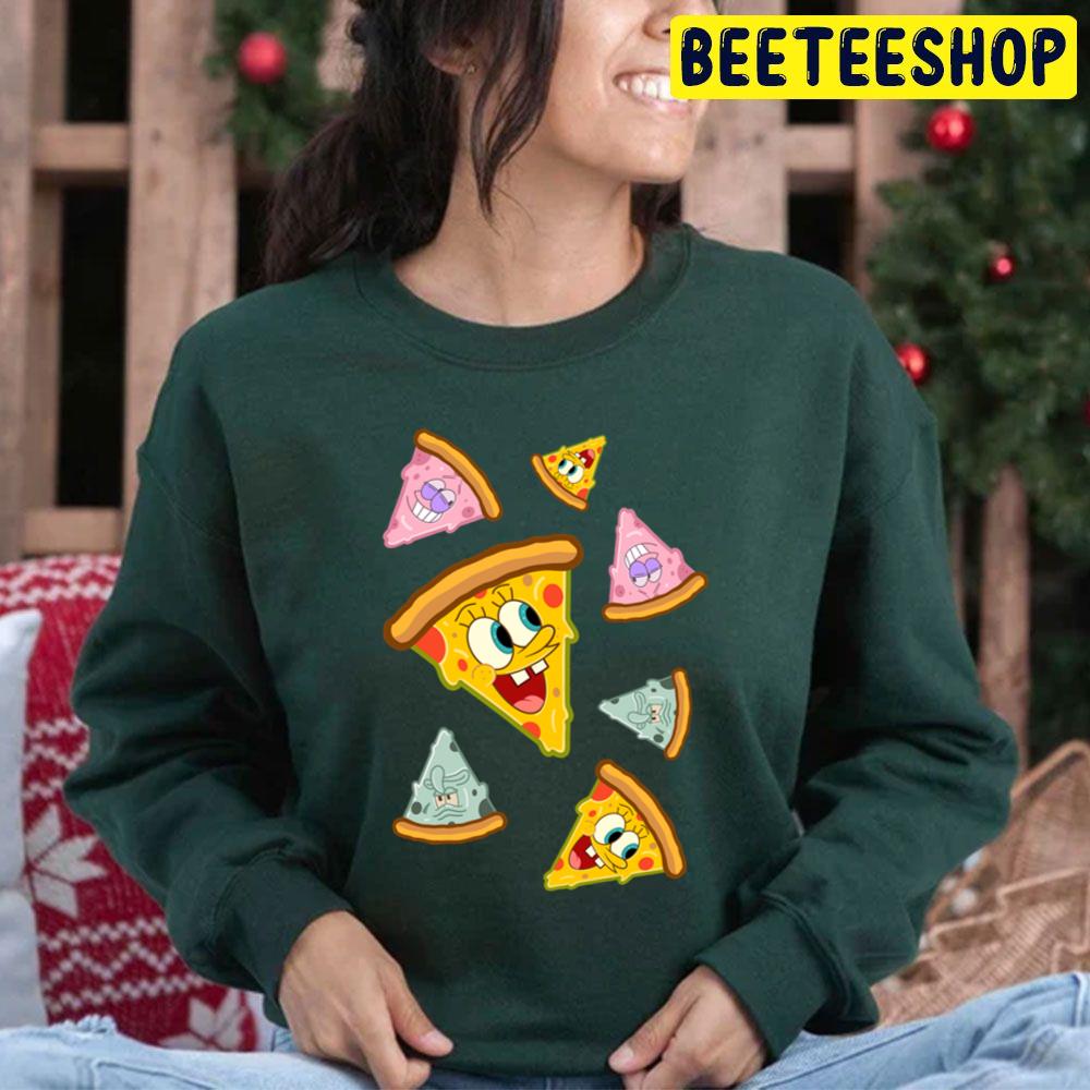 Spongebob Pizza Pattern Trending Unisex Hoodie Spongebob Pizza Pattern Trending Unisex Hoodie
