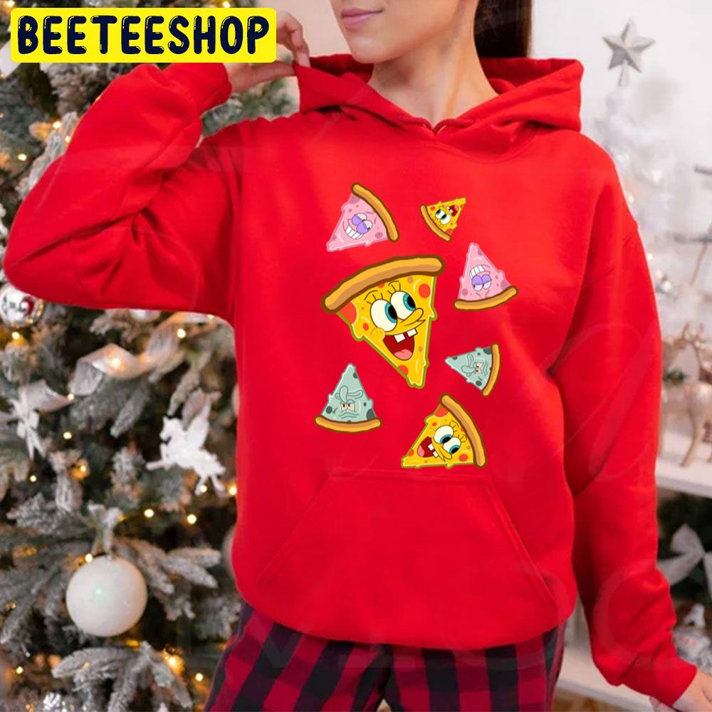 Spongebob Pizza Pattern Trending Unisex Hoodie Spongebob Pizza Pattern Trending Unisex Hoodie