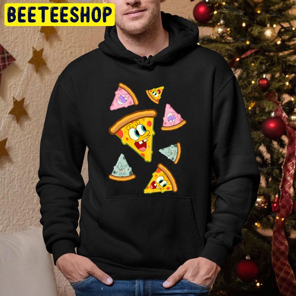 Spongebob Pizza Pattern Trending Unisex Hoodie Spongebob Pizza Pattern Trending Unisex Hoodie