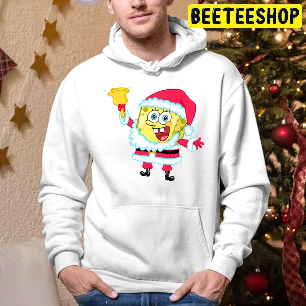 Spongebob Ringer Bell Christmas Trending Unisex Hoodie Spongebob Ringer Bell Christmas Trending Unisex Hoodie