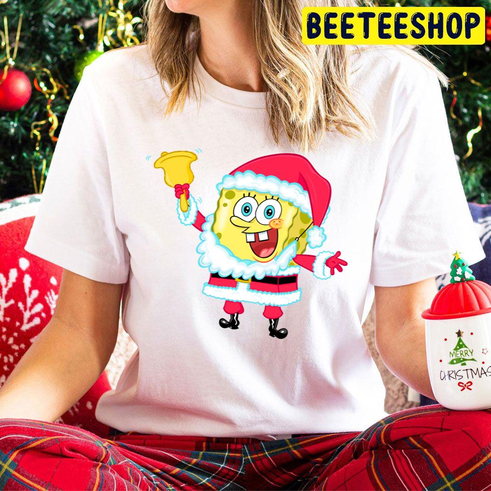 Spongebob Ringer Bell Christmas Trending Unisex Hoodie Spongebob Ringer Bell Christmas Trending Unisex Hoodie