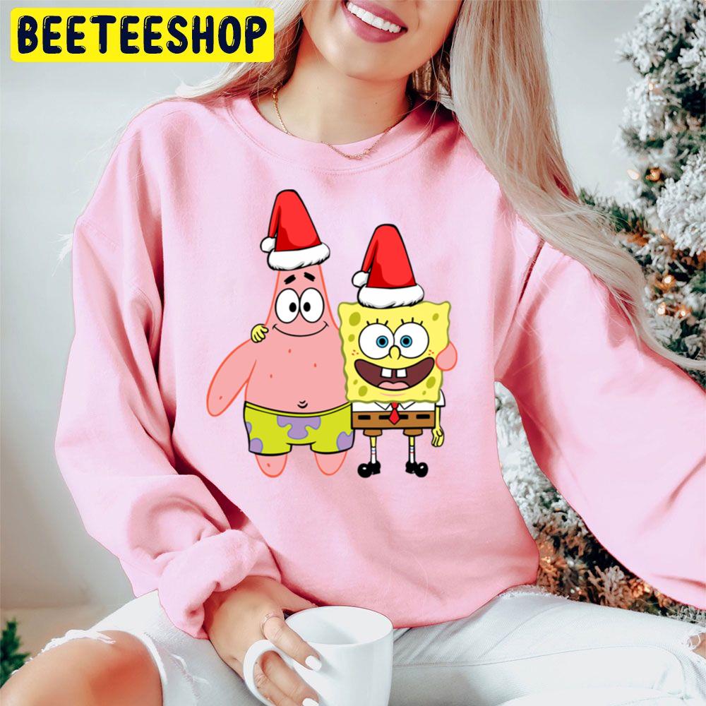 Spongebob Santa Patrick Star Santa Trending Unisex Hoodie Spongebob Santa Patrick Star Santa Trending Unisex Hoodie