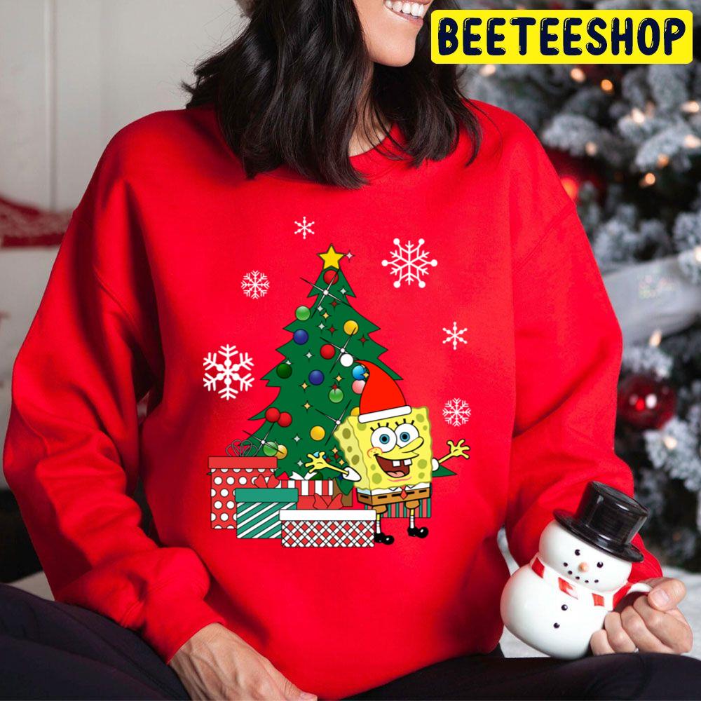 Spongebob Square Pants Christmas Tree Trending Unisex Hoodie Spongebob Square Pants Christmas Tree Trending Unisex Hoodie