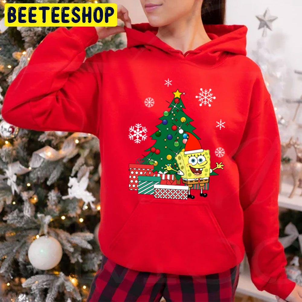 Spongebob Square Pants Christmas Tree Trending Unisex Hoodie Spongebob Square Pants Christmas Tree Trending Unisex Hoodie