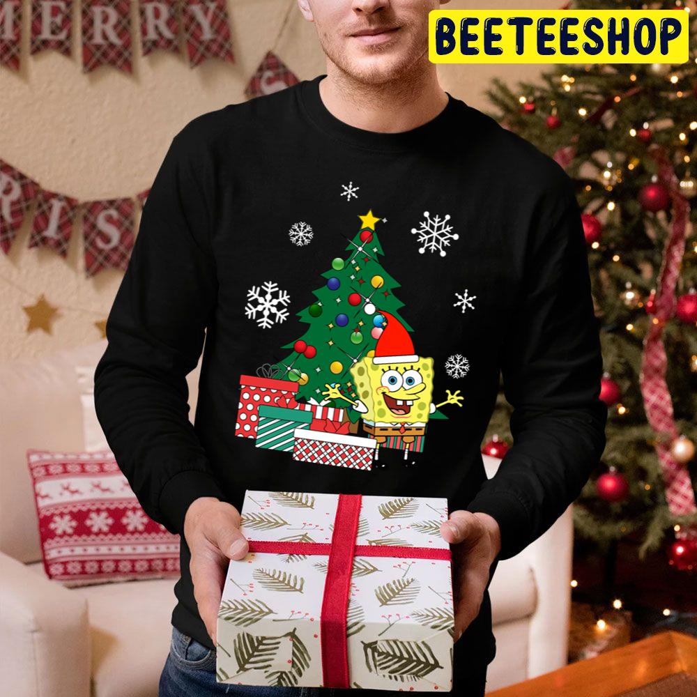 Spongebob Square Pants Christmas Tree Trending Unisex Hoodie Spongebob Square Pants Christmas Tree Trending Unisex Hoodie