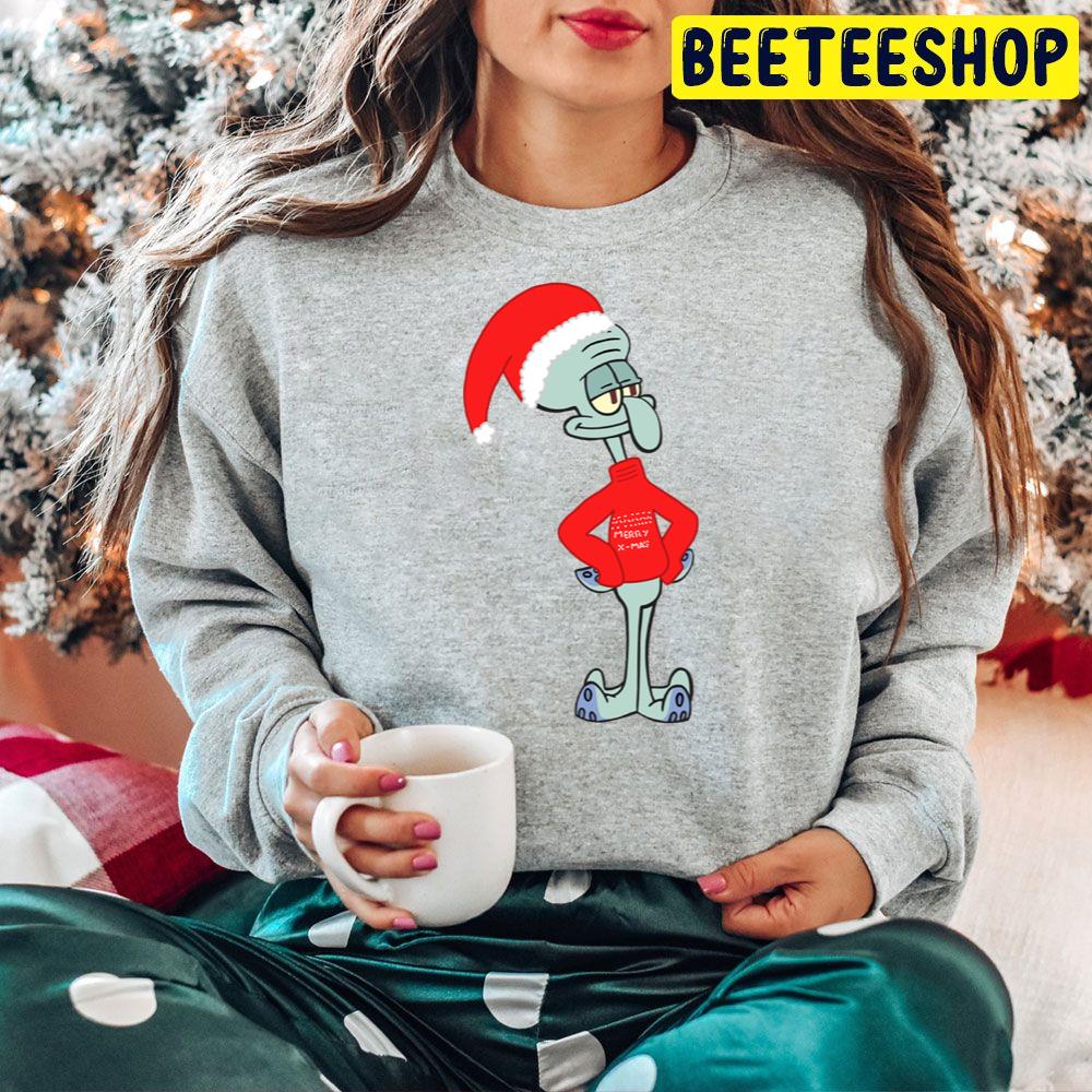 Squidward Spongebob Christmas Trending Unisex Hoodie Squidward Spongebob Christmas Trending Unisex Hoodie