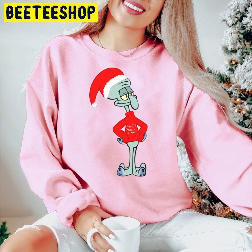Squidward Spongebob Christmas Trending Unisex Hoodie Squidward Spongebob Christmas Trending Unisex Hoodie